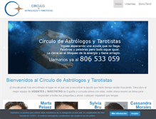 Tablet Screenshot of circulodeastrologosytarotistas.com